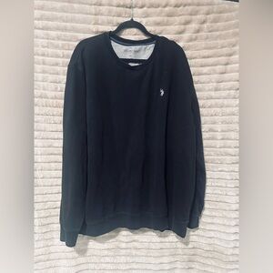 U.S. Polo Assn. Men's Black Crewneck Sweater